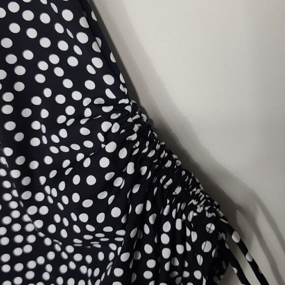 Lands'end Black and White Polka dot Blouse - Picture 4 of 10